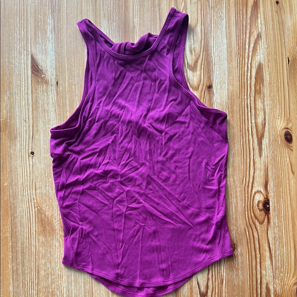 Lululemon Magenta Tank Top with Keyhole back